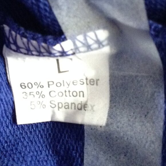 Women's Blue Dandelion Sweatshirt Size L Long Sleeves Graphic Sweater - Picture 5 of 5